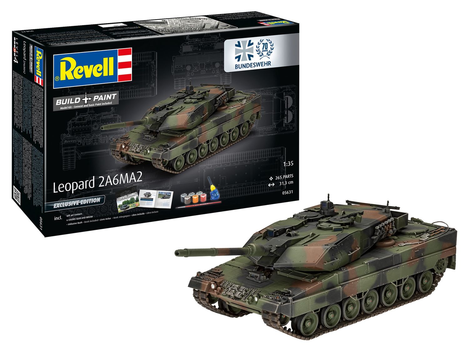05631 - Leopard 2A6MA2 - 70 Years Bundeswehr - &quot;Exclusive Edition&quot; - 1:35