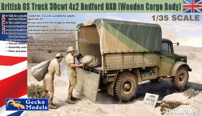 35GM0098 - British GS Truck 30cwt 4x2 Bedford OXD (Wooden Cargo Body) - 1:35