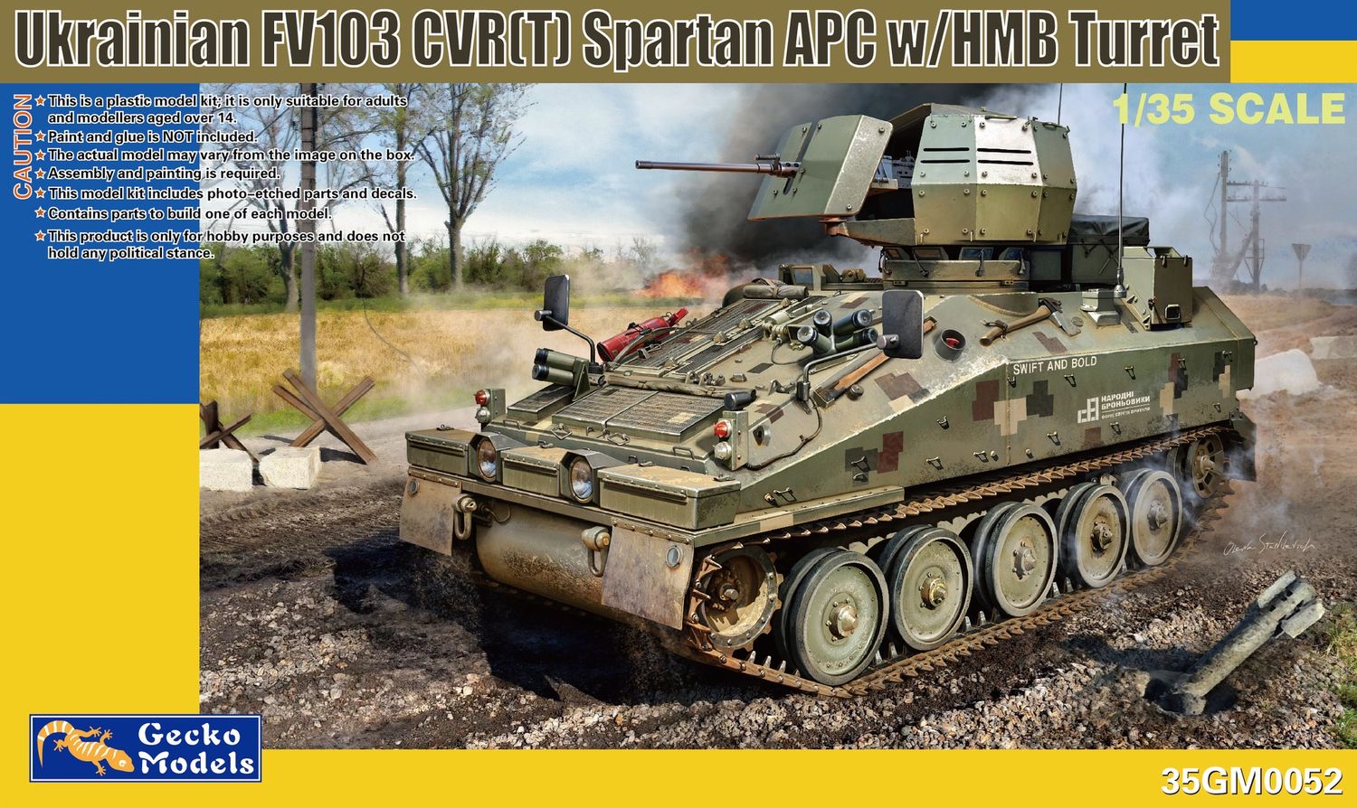 35GM0052 - FV103 CVR(T) Spartan with Extra Armoured Gun Turret (Russian- Ukraine war) - 1:35