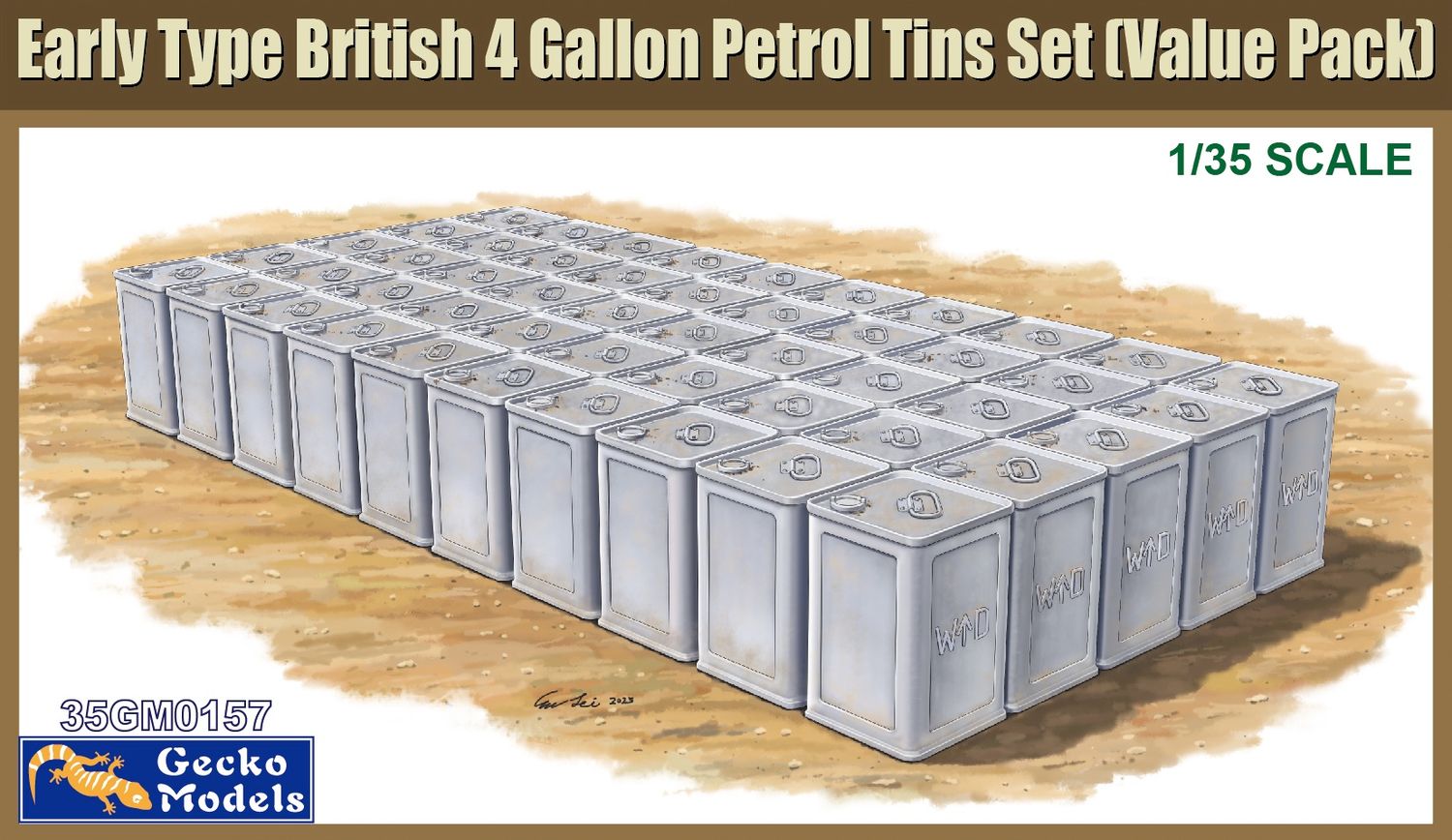 35GM0157 - Early Type British 4 Gallon Flimsies Petrol Tins Set (Value Pack) - 1:35