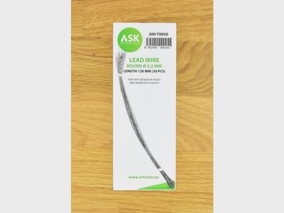 200-T0050 - Lead Wire - Round Ø 0,2 mm x 120 mm - cca. 30 pcs