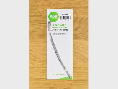 200-T0051 - Lead Wire - Round Ø 0,3 mm x 120 mm - cca. 30 pcs