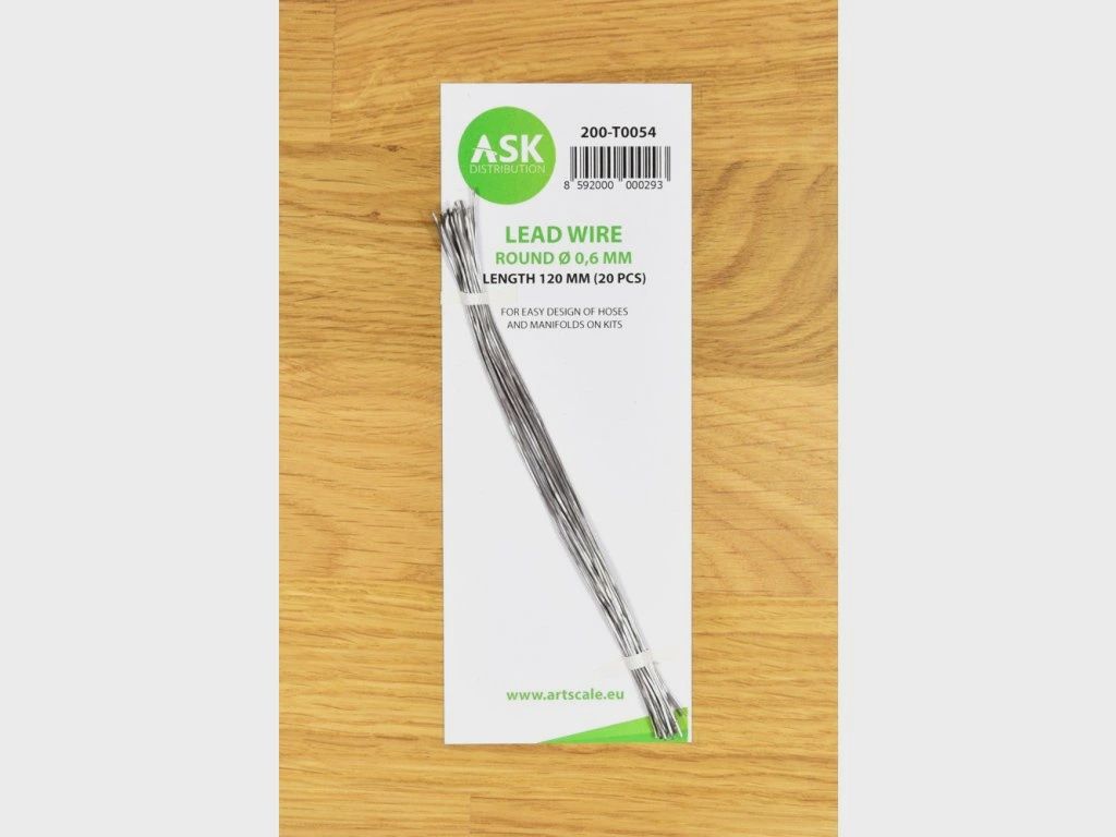 200-T0054 - Lead Wire - Round Ø 0,6 mm x 120 mm - cca. 20 pcs