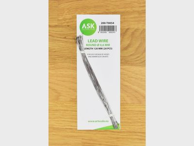 200-T0054 - Lead Wire - Round Ø 0,6 mm x 120 mm - cca. 20 pcs