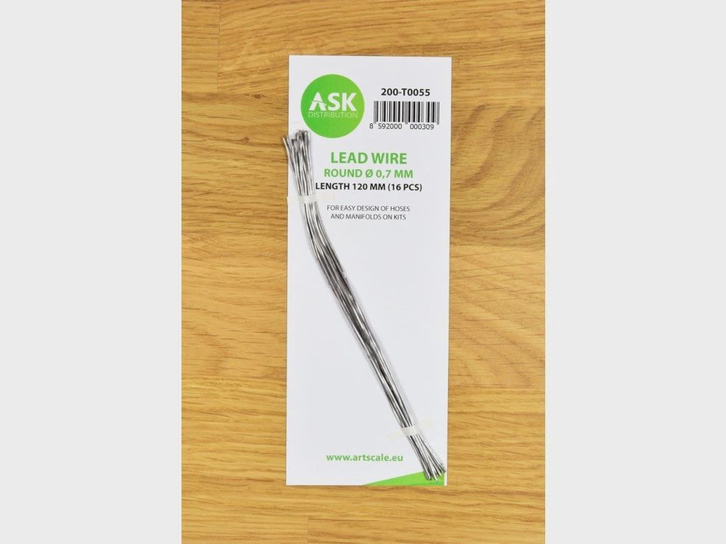 200-T0055 - Lead Wire - Round Ø 0,7 mm x 120 mm - cca. 16 pcs