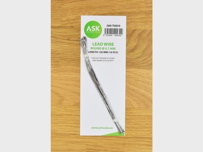 200-T0055 - Lead Wire - Round Ø 0,7 mm x 120 mm - cca. 16 pcs