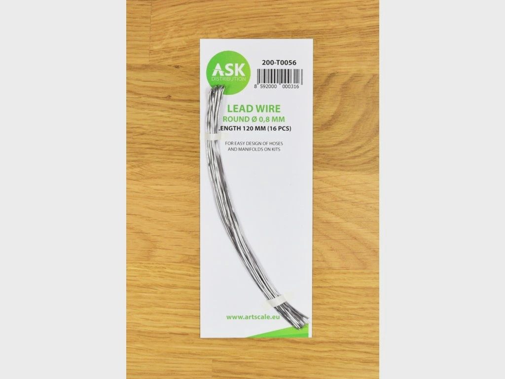 200-T0056 - Lead Wire - Round Ø 0,8 mm x 120 mm - cca. 16 pcs