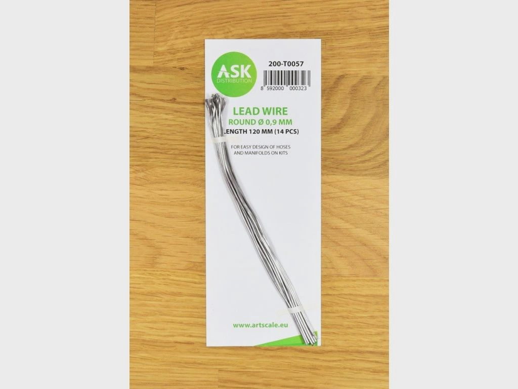 200-T0057 - Lead Wire - Round Ø 0,9 mm x 120 mm - cca. 14 pcs