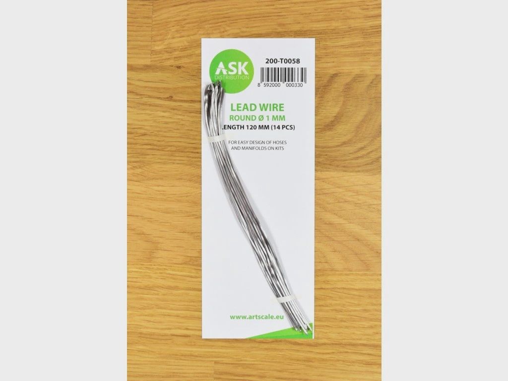 200-T0058 - Lead Wire - Round Ø 1 mm x 120 mm - cca. 14 pcs