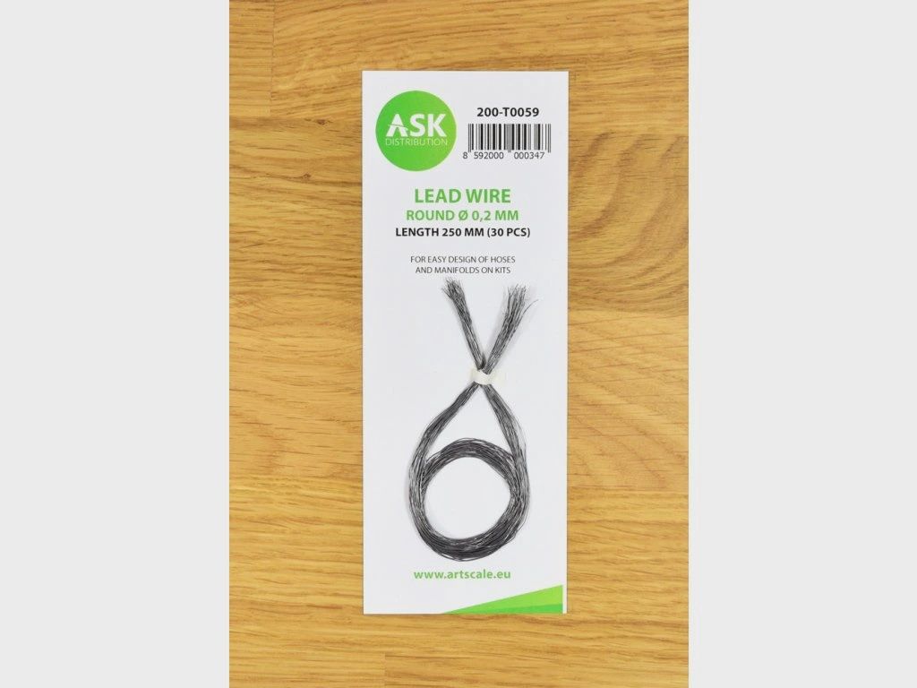200-T0059 - Lead Wire - Round Ø 0,2 mm x 250 mm - cca. 30 pcs