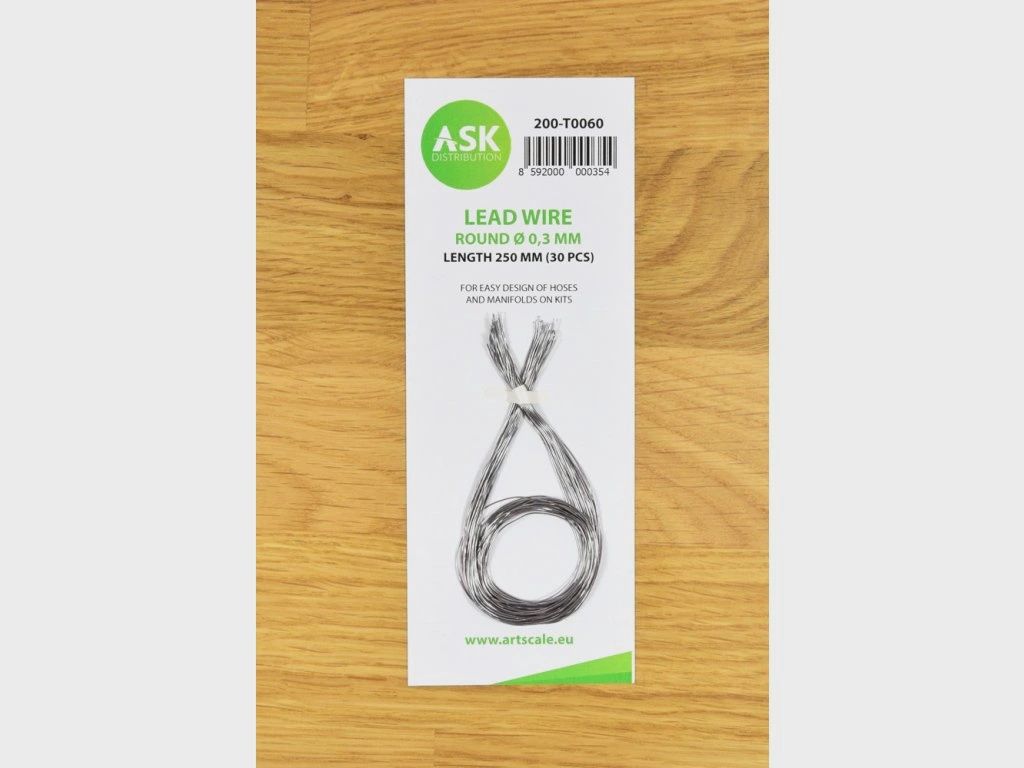 200-T0060 - Lead Wire - Round Ø 0,3 mm x 250 mm - cca. 30 pcs