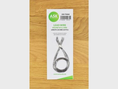200-T0060 - Lead Wire - Round Ø 0,3 mm x 250 mm - cca. 30 pcs