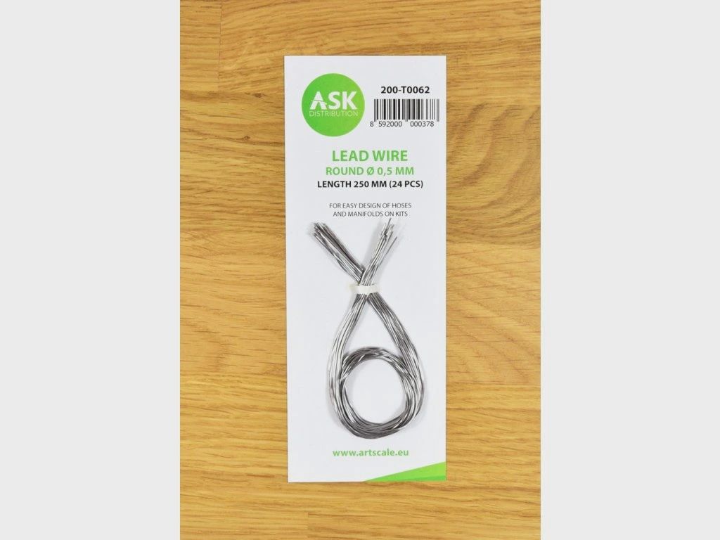 200-T0062 - Lead Wire - Round Ø 0,5 mm x 250 mm - cca. 24 pcs