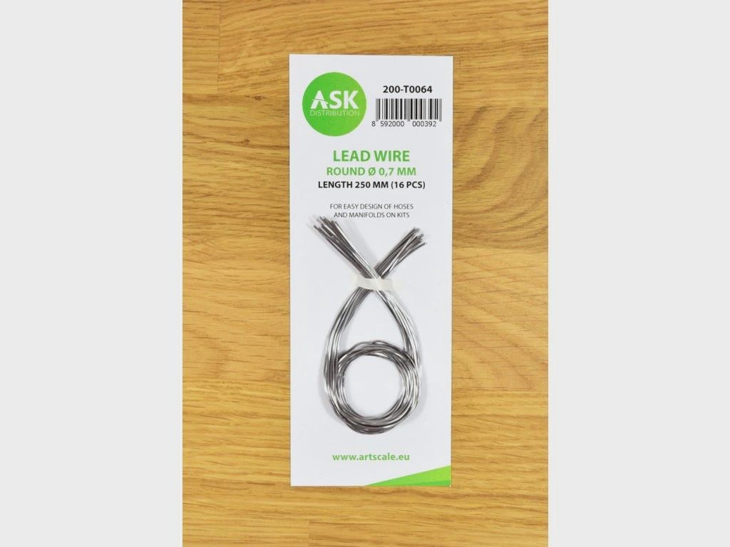 200-T0064 - Lead Wire - Round Ø 0,7 mm x 250 mm - cca. 16 pcs