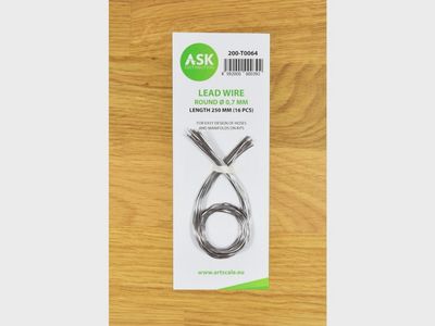 200-T0064 - Lead Wire - Round Ø 0,7 mm x 250 mm - cca. 16 pcs