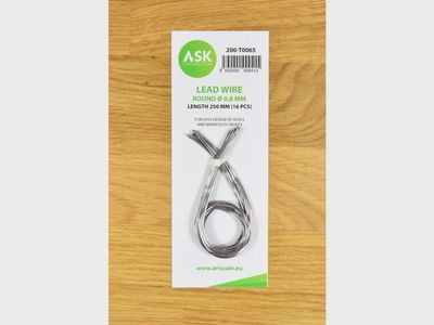 200-T0065 - Lead Wire - Round Ø 0,8 mm x 250 mm - cca. 16 pcs
