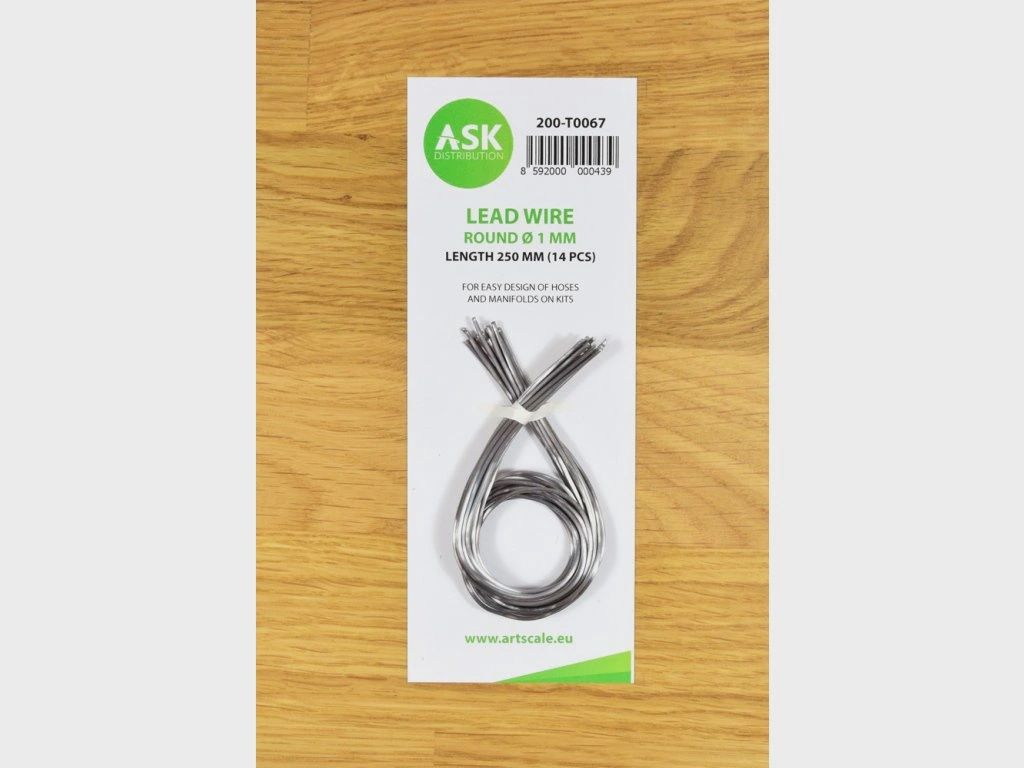 200-T0067 - Lead Wire - Round Ø 1 mm x 250 mm - cca. 14 pcs