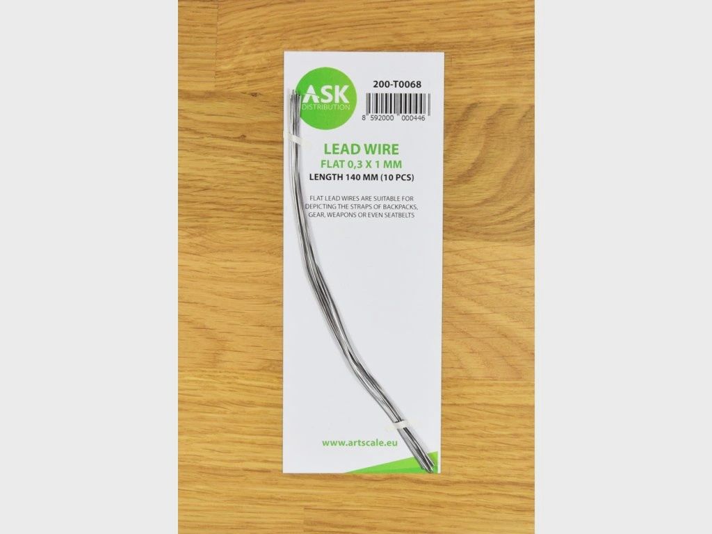 200-T0068 - Lead Wire - Flat 0,3 x 1 x 140 mm - cca. 10 pcs