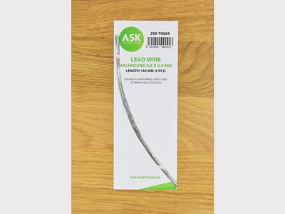 200-T0069 - Lead Wire - Halfround 0,6 x 0,4 x 140 mm - 9 pcs