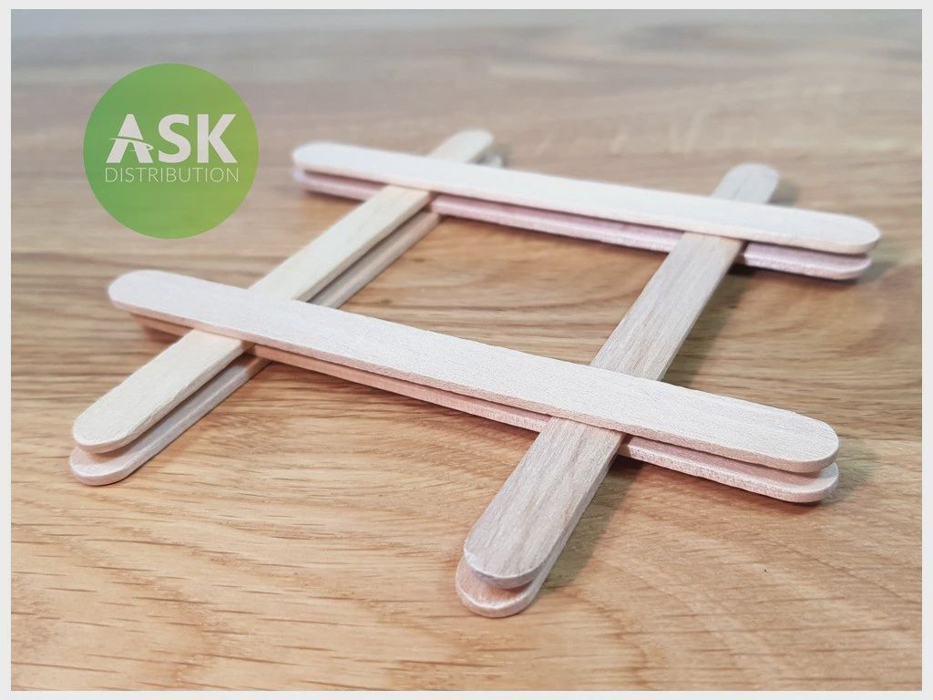 200-T0071 - Wooden Stick 114 x 10 mm - 8 pcs