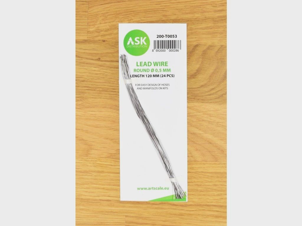 200-T0053 - Lead Wire - Round Ø 0,5 mm x 120 mm - cca. 24 pcs
