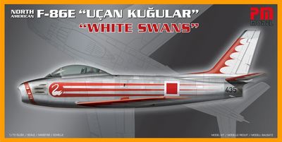 PM-208 - North American F-86E "Uçan Kuğular" - "White Swans" - 1:72