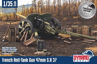 35DM004-P - French Anti-Tank Gun 47mm S.A 37 - “Premium edition” - 1:35