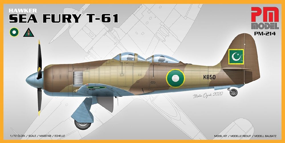 PM-214 - Hawker Sea Fury T-61 - 1:72