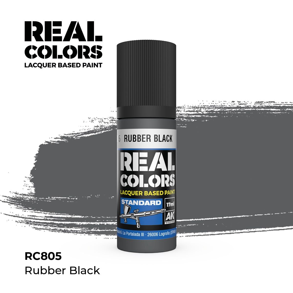 RC805 - Rubber Black - 17ml