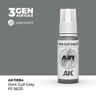 AK11884 - Dark Gull Grey FS 36231 - Acrylic - 17 ml