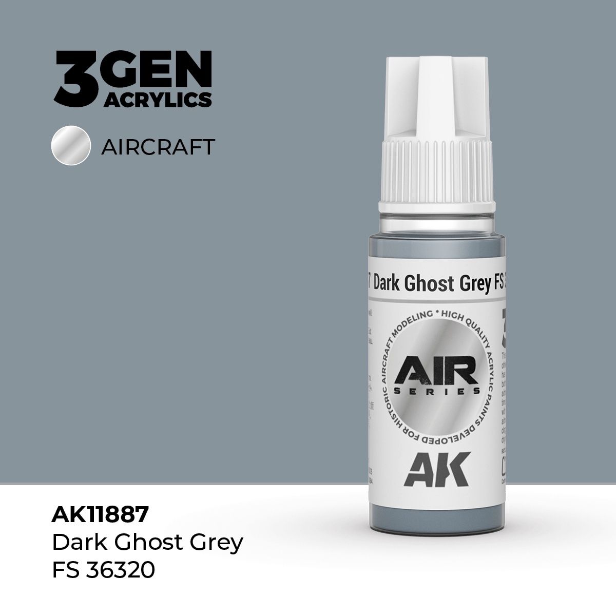 AK11887 - Dark Ghost Grey FS 36320 - Acrylic - 17 ml