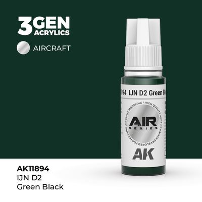 AK11894 - IJN D2 Green Black - Acrylic - 17 ml