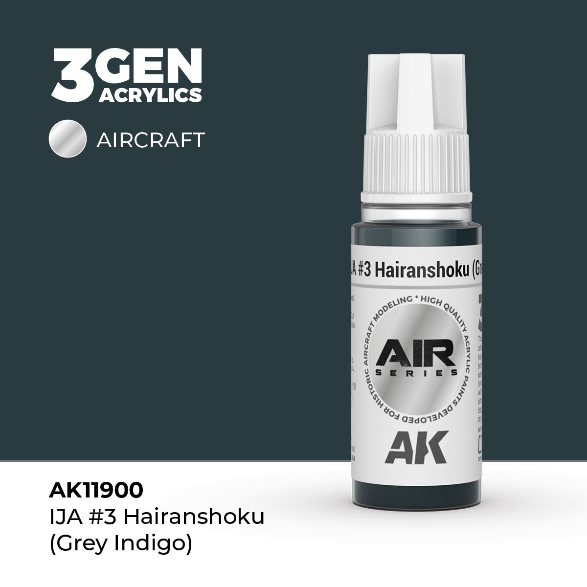 AK11900 - IJA 3 Hairanshoku (Grey Indigo) - Acrylic - 17 ml