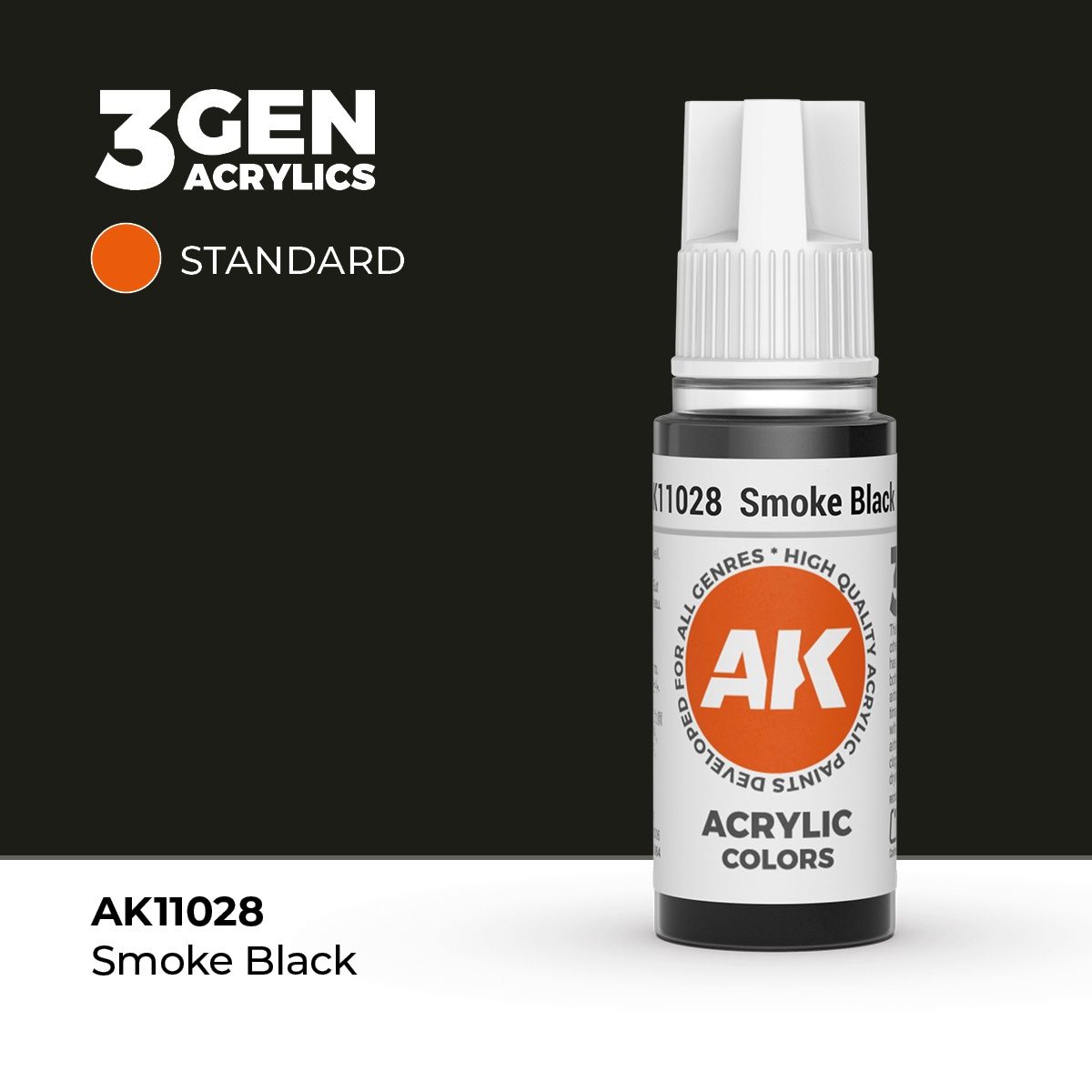 AK11028 - Smoke Black  - Acrylic - 17 ml