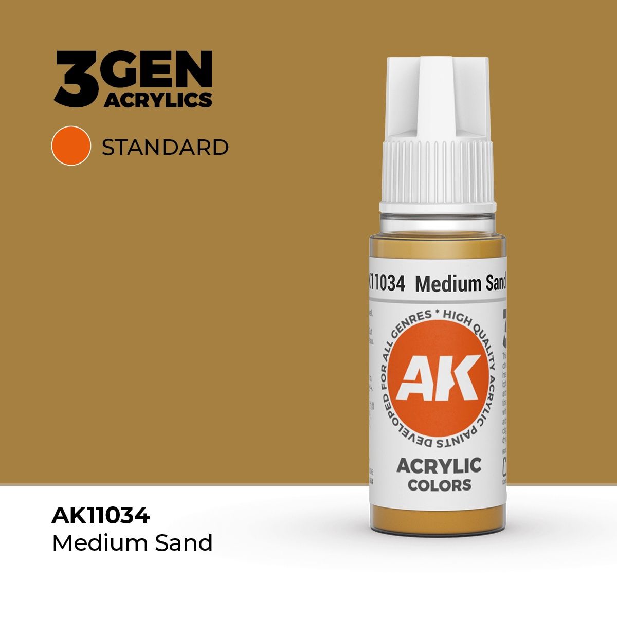 AK11034 - Medium Sand  - Acrylic - 17 ml