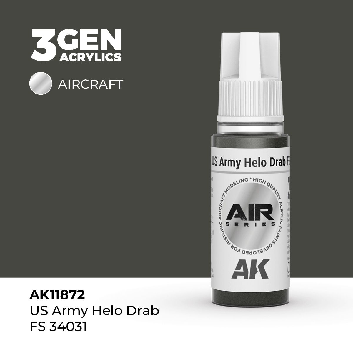 AK11872 - US Army Helo Drab FS 34031 - Acrylic - 17 ml