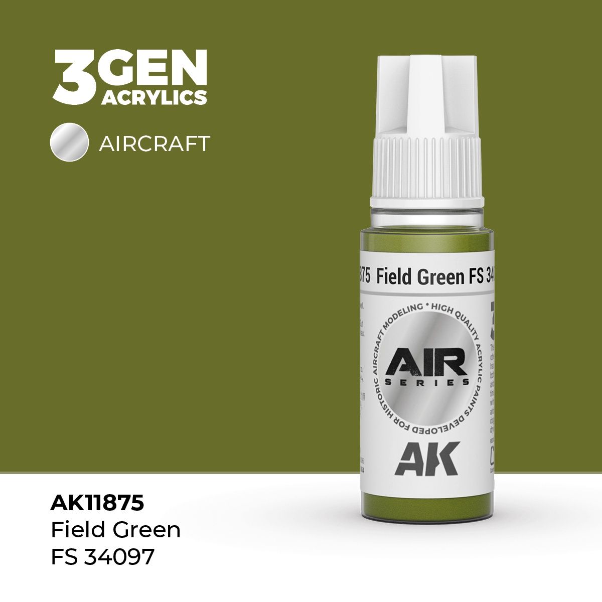 AK11875 - Field Green FS 34097 - Acrylic - 17 ml