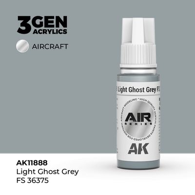 AK11888 - Light Ghost Grey FS 36375 - Acrylic - 17 ml