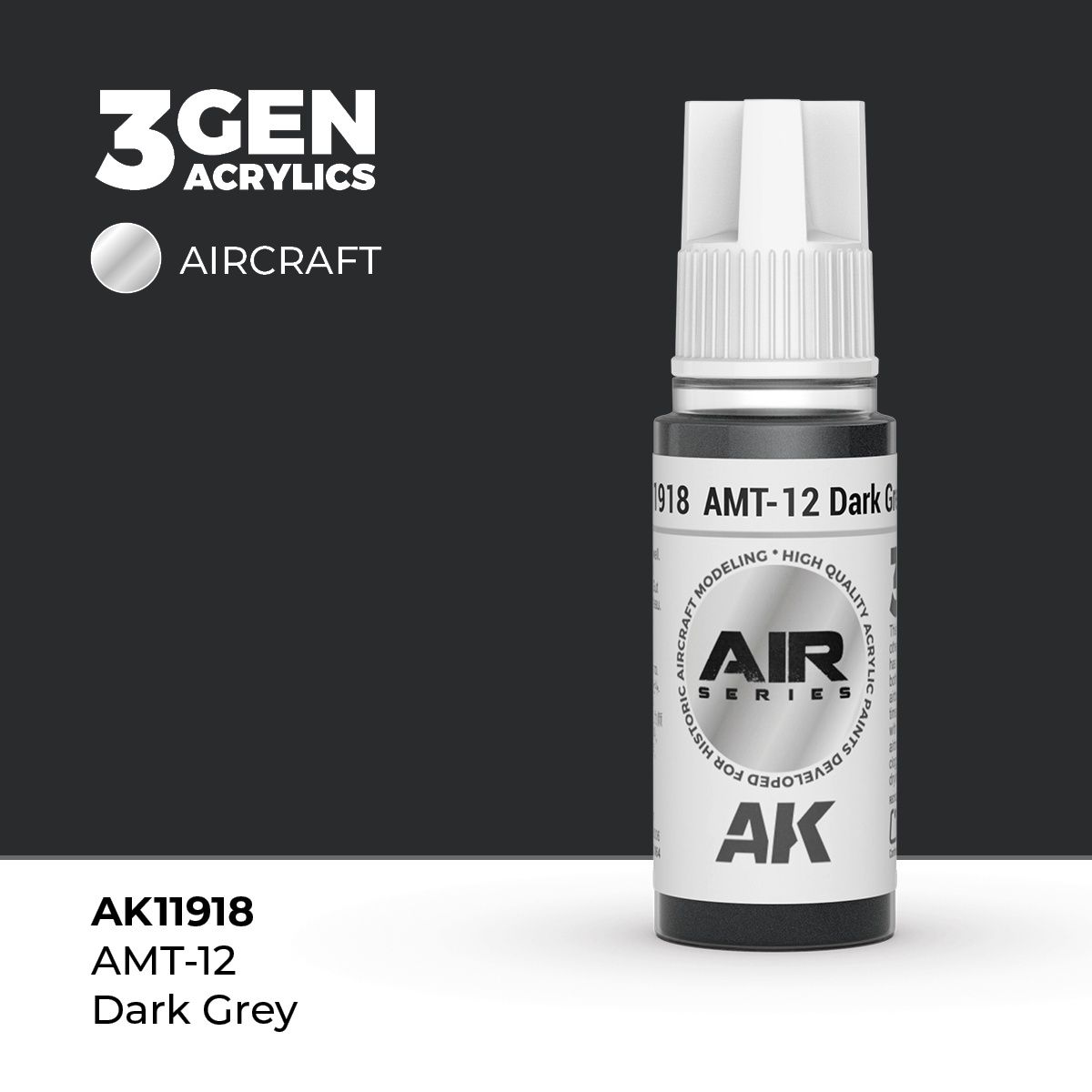 AK11918 - AMT-12 Dark Grey - Acrylic - 17 ml
