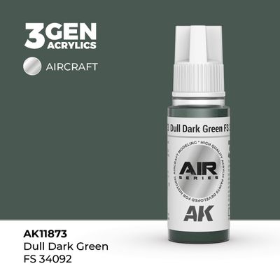 AK11873 - Dull Dark Green FS 34092 - Acrylic - 17 ml