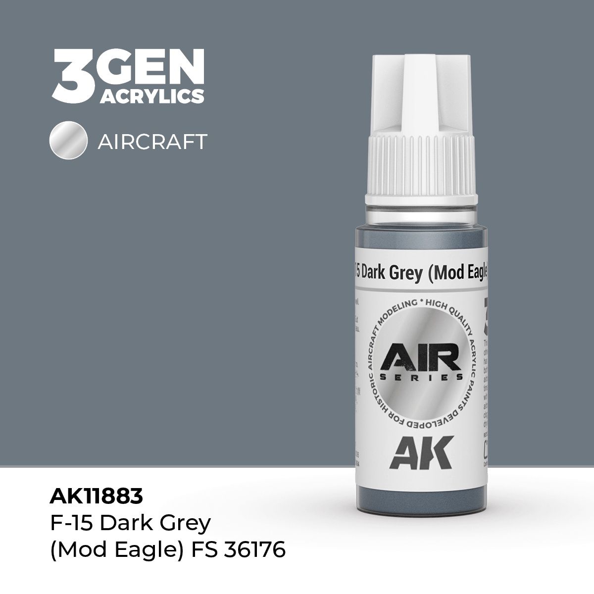 AK11883 - F-15 Dark Grey (Mod Eagle) FS 36176 - Acrylic - 17 ml