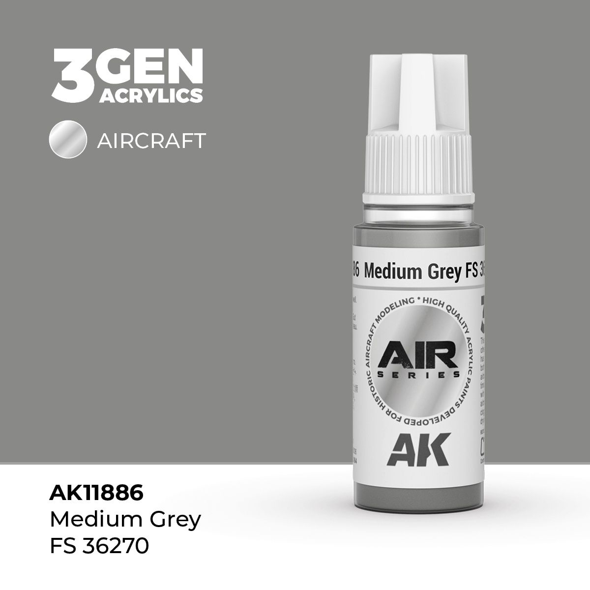 AK11886 - Medium Grey FS 36270 - Acrylic - 17 ml
