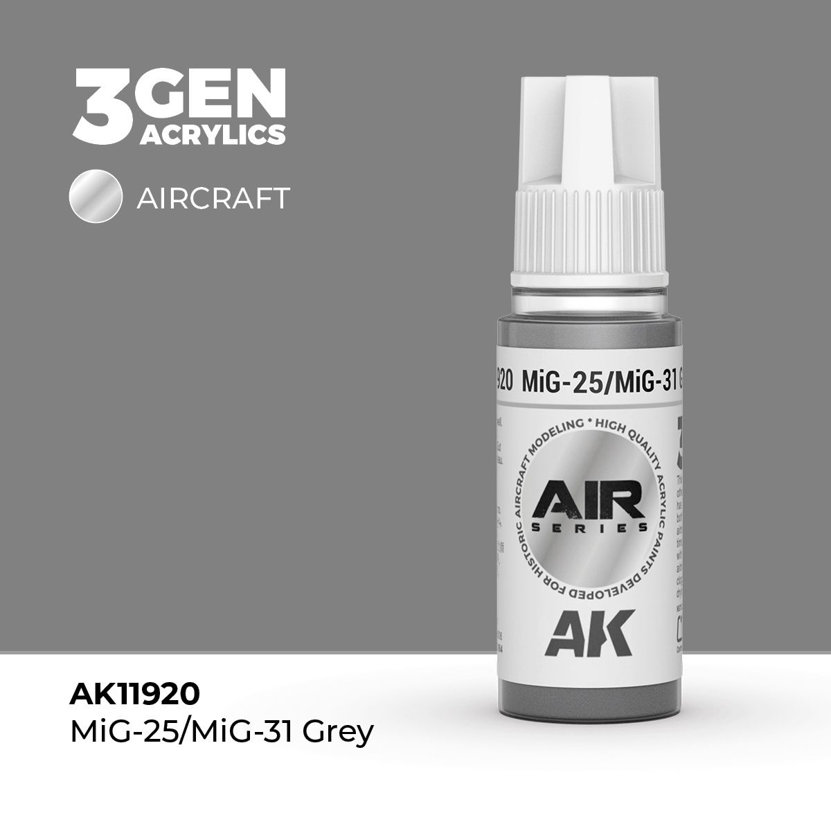 AK11920 - MiG-25/MiG-31 Grey - Acrylic - 17 ml