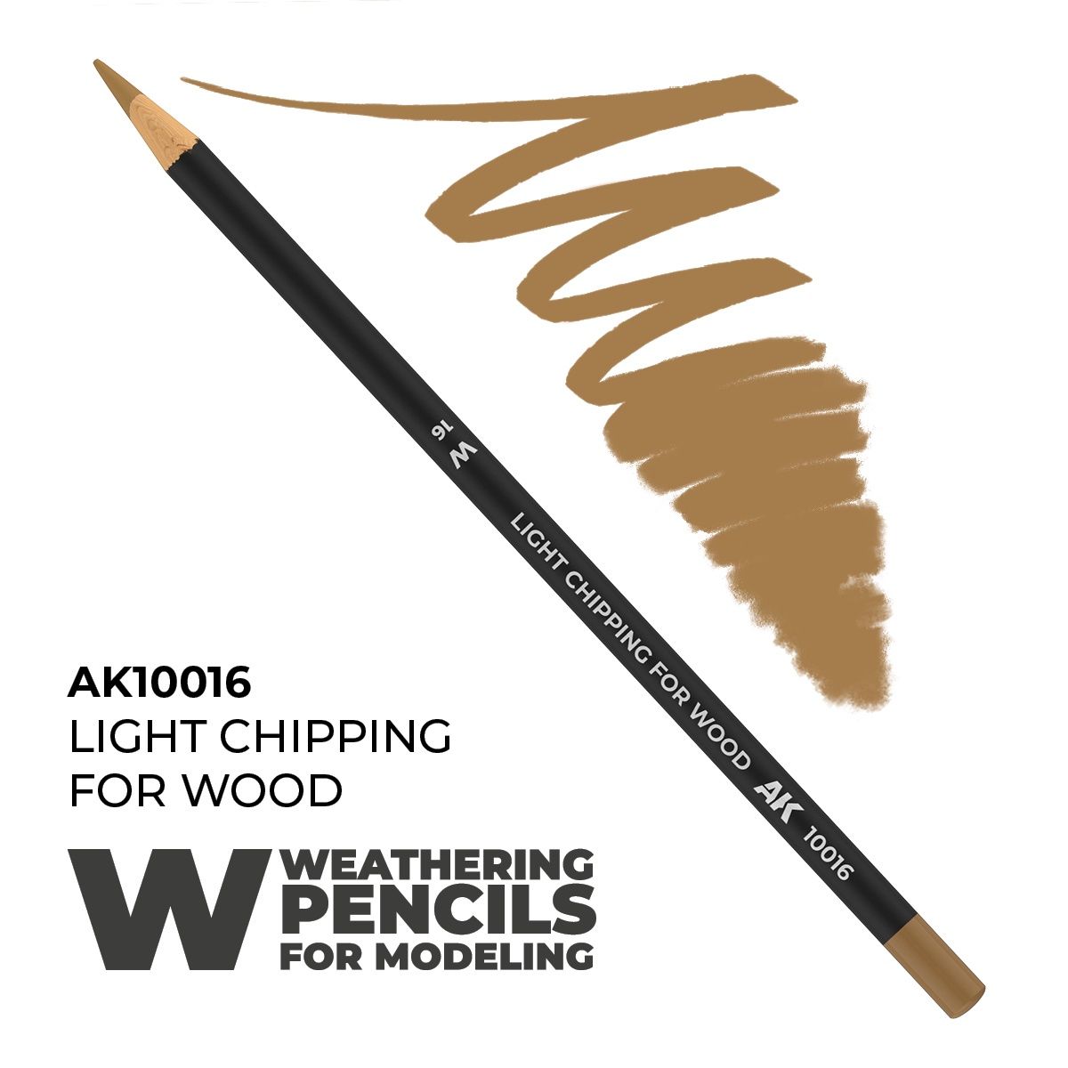 AK10016 - Watercolor Pencil Light Chipping for wood