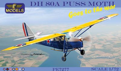 PE7277 -  DH-80A Puss Moth - Goes to the war - 1:72