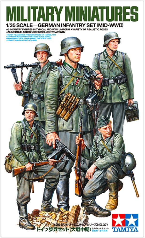 35371 - German Infantry Set (Mid-WWII)  - 5 figures - 1:35