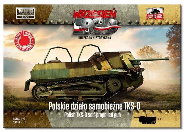 PL1939-117 - Polish TKS-D self-propelled gun - 1:72