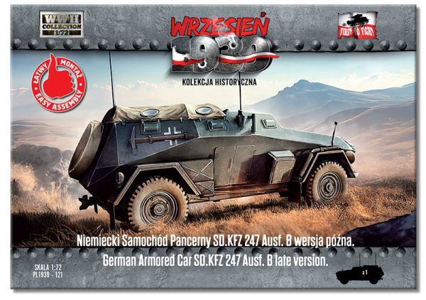 PL1939-121 - German Armored Car SD.KFZ 247 Ausf. B late version - 1:72