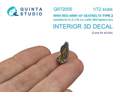 QR72055 - WWII Red Army AF Seatbelts Type 2 (for 2 seats) (All kits) - 1:72