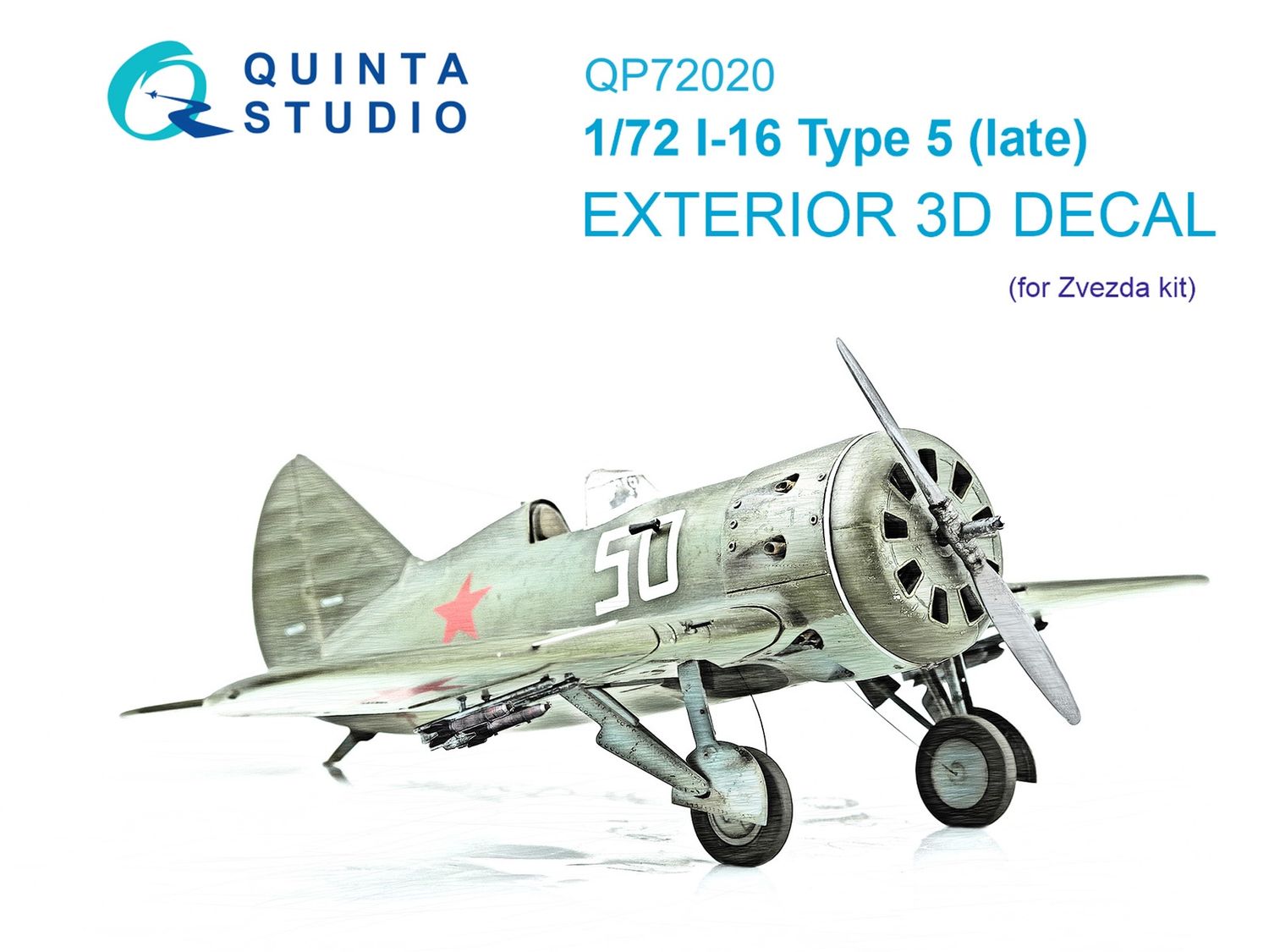 QP72020 - I-16 Type 5 (late) Exterior set (Zvezda) - 1:72